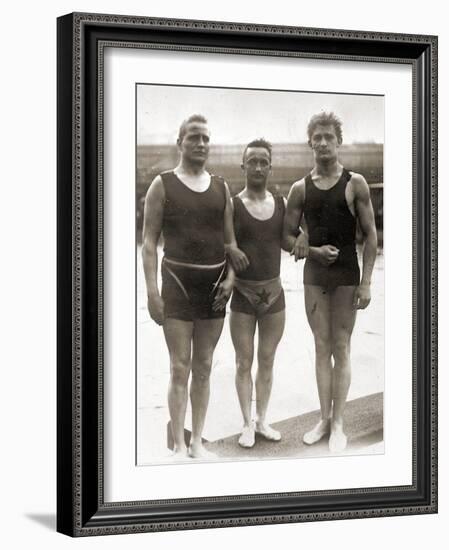 Olympic Swimmers at the Olympic Games in Berlin, 1936-null-Framed Photographic Print