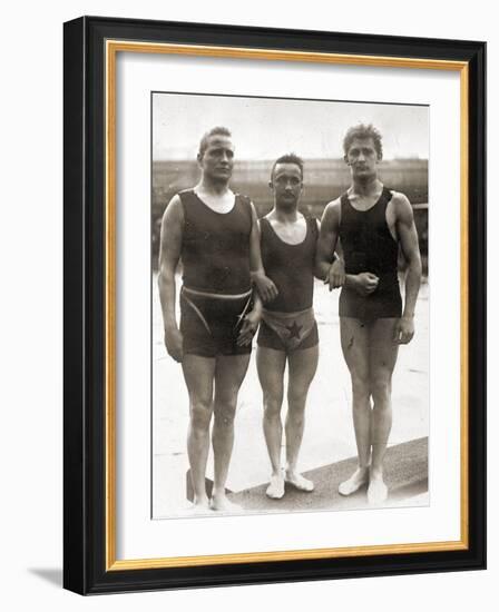 Olympic Swimmers at the Olympic Games in Berlin, 1936-null-Framed Photographic Print