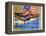 Olympic Swimmers-Michael Dudash-Framed Stretched Canvas