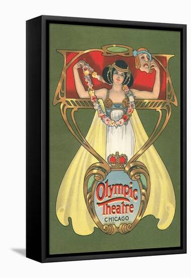 Olympic Theatre Playbill-null-Framed Stretched Canvas