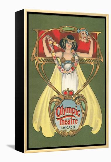 Olympic Theatre Playbill-null-Framed Stretched Canvas