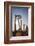 Olympic tower on Montjuic in Barcelona, Catalonia, Spain-null-Framed Art Print