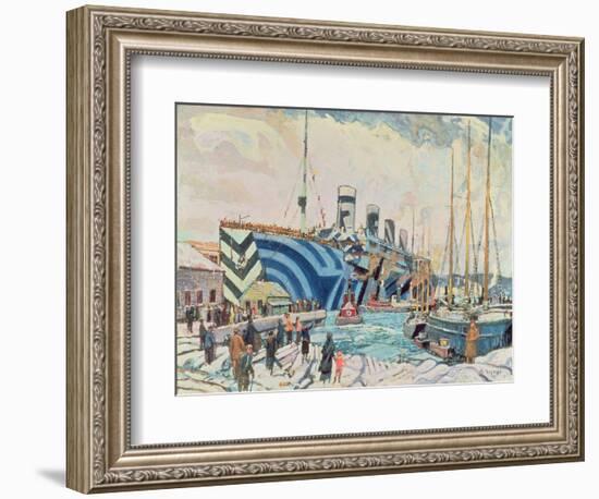 'Olympic' with Returned Soldiers 1919-Arthur Lismer-Framed Giclee Print