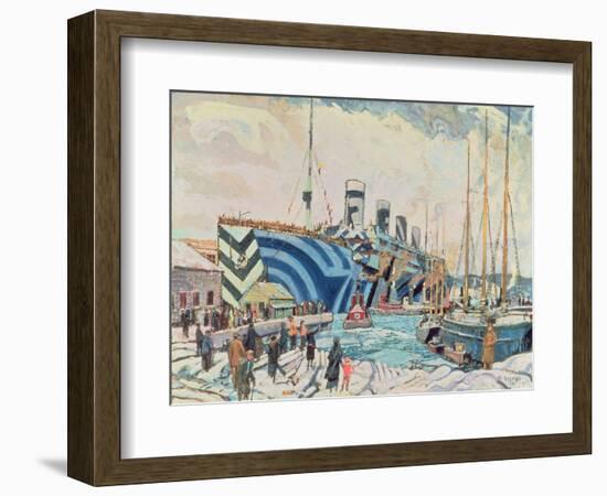 'Olympic' with Returned Soldiers 1919-Arthur Lismer-Framed Giclee Print