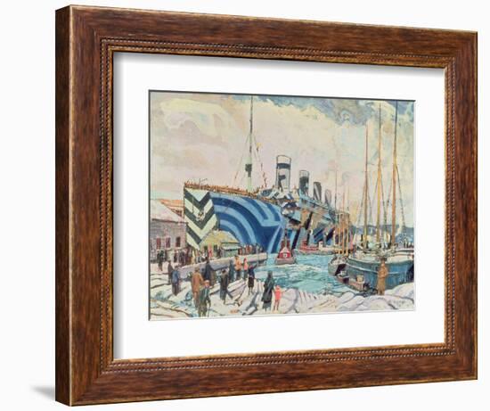 'Olympic' with Returned Soldiers 1919-Arthur Lismer-Framed Giclee Print