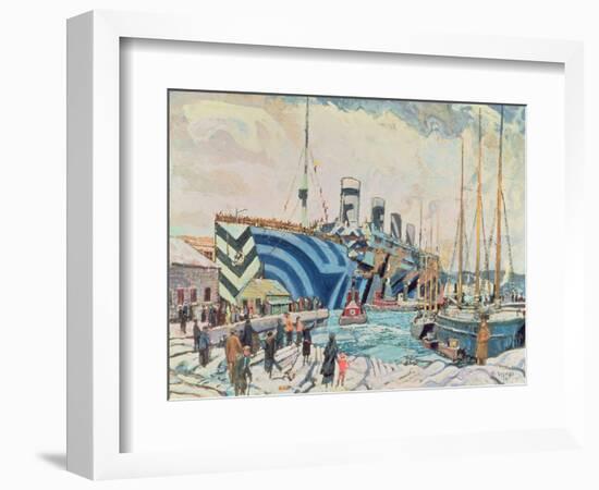 'Olympic' with Returned Soldiers 1919-Arthur Lismer-Framed Giclee Print