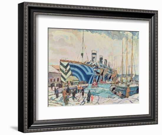 'Olympic' with Returned Soldiers 1919-Arthur Lismer-Framed Giclee Print