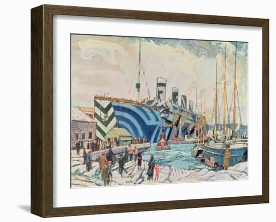 'Olympic' with Returned Soldiers 1919-Arthur Lismer-Framed Giclee Print