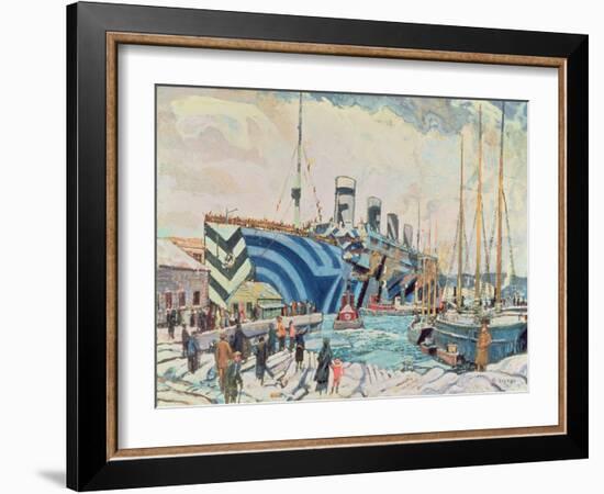 'Olympic' with Returned Soldiers 1919-Arthur Lismer-Framed Giclee Print