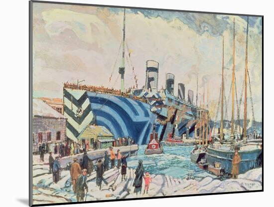 'Olympic' with Returned Soldiers 1919-Arthur Lismer-Mounted Giclee Print