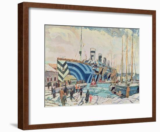 'Olympic' with Returned Soldiers 1919-Arthur Lismer-Framed Giclee Print