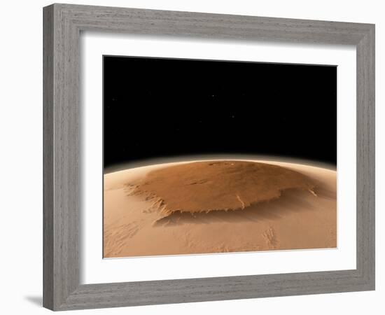 Olympus Mons, Mars, Artwork-Walter Myers-Framed Photographic Print