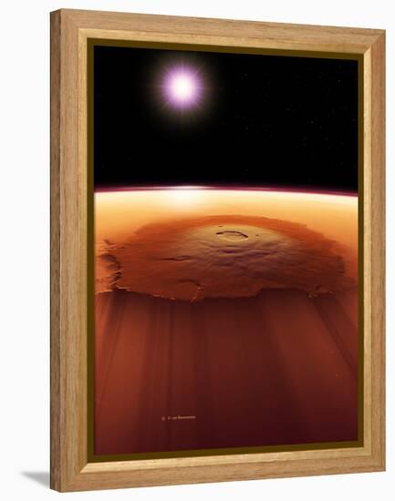 Olympus Mons, Mars-Detlev Van Ravenswaay-Framed Premier Image Canvas
