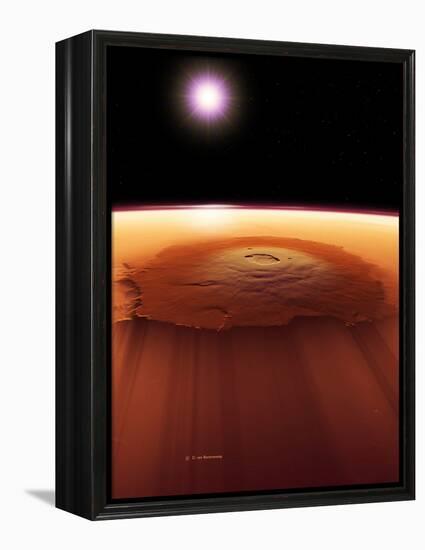Olympus Mons, Mars-Detlev Van Ravenswaay-Framed Premier Image Canvas