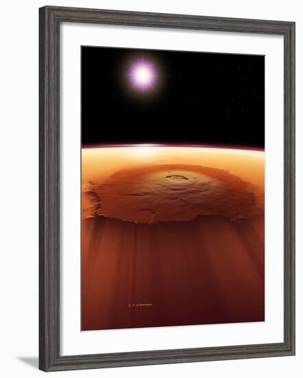 Olympus Mons, Mars-Detlev Van Ravenswaay-Framed Photographic Print