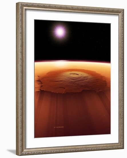 Olympus Mons, Mars-Detlev Van Ravenswaay-Framed Photographic Print