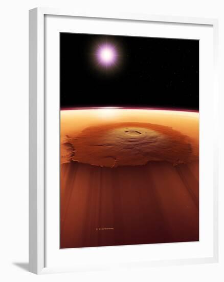 Olympus Mons, Mars-Detlev Van Ravenswaay-Framed Photographic Print