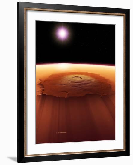 Olympus Mons, Mars-Detlev Van Ravenswaay-Framed Photographic Print