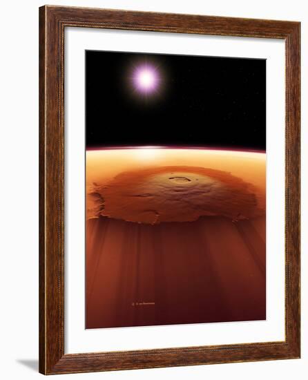 Olympus Mons, Mars-Detlev Van Ravenswaay-Framed Photographic Print