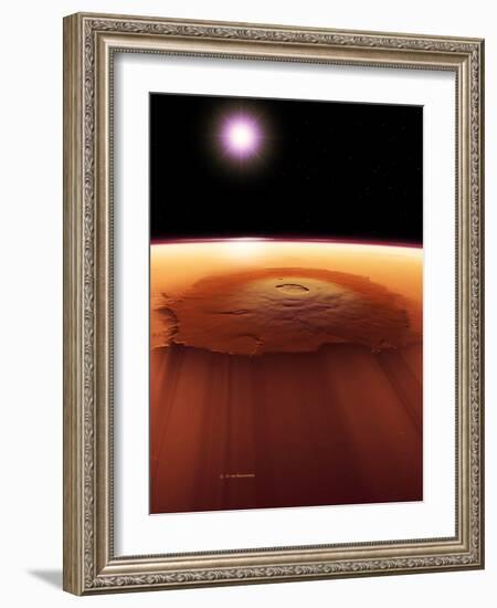 Olympus Mons, Mars-Detlev Van Ravenswaay-Framed Photographic Print