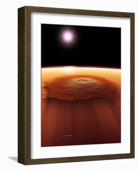 Olympus Mons, Mars-Detlev Van Ravenswaay-Framed Photographic Print