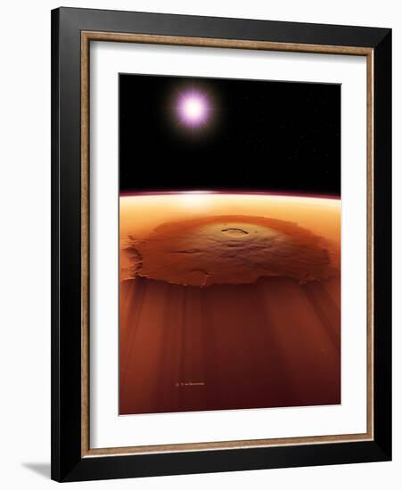 Olympus Mons, Mars-Detlev Van Ravenswaay-Framed Photographic Print