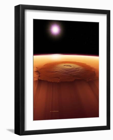 Olympus Mons, Mars-Detlev Van Ravenswaay-Framed Photographic Print