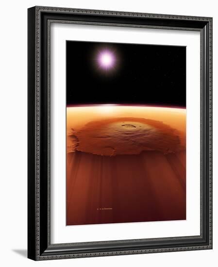 Olympus Mons, Mars-Detlev Van Ravenswaay-Framed Photographic Print