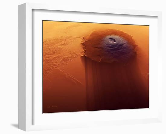 Olympus Mons, Mars-Detlev Van Ravenswaay-Framed Photographic Print