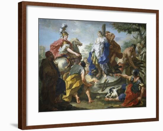 Olynthus and Sophronia-Giovanno Battista Pittoni-Framed Giclee Print