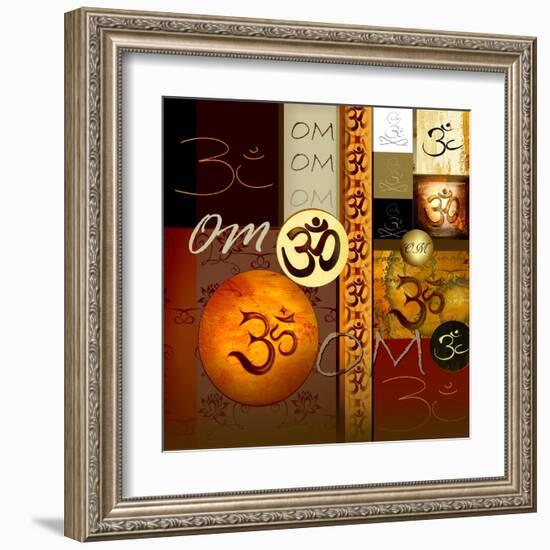 Om-Collage-Christine Ganz-Framed Art Print