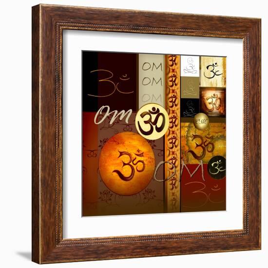 Om-Collage-Christine Ganz-Framed Art Print