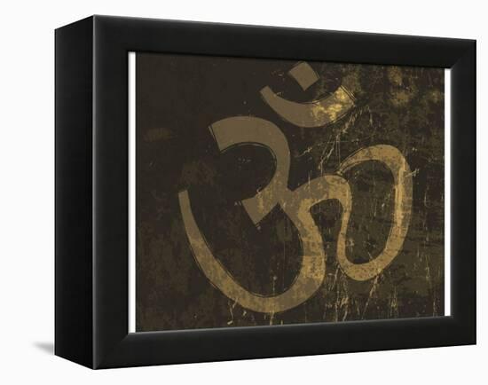 Om Grunge Symbol-pashabo-Framed Stretched Canvas