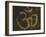 Om Grunge Symbol-pashabo-Framed Art Print