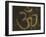 Om Grunge Symbol-pashabo-Framed Art Print