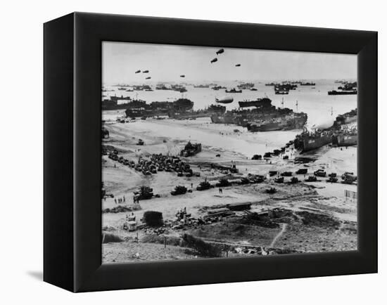 Omaha Beach after D-Day-null-Framed Stretched Canvas