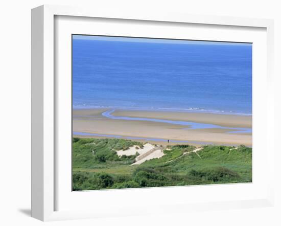 Omaha Beach (D-Day WWII), Colleville-Sur-Mer, Calvados, Normandy, France-Guy Thouvenin-Framed Photographic Print