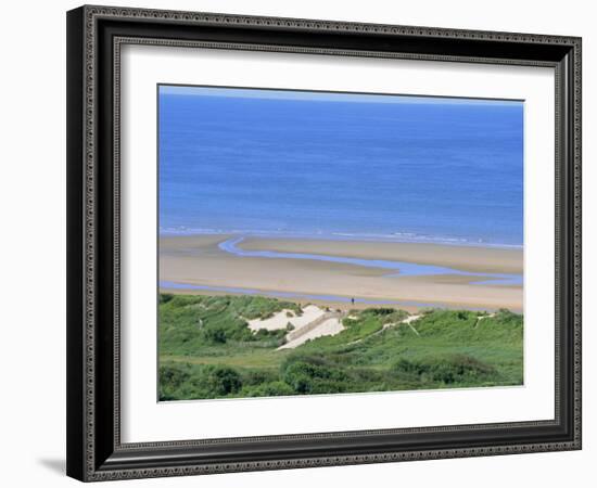 Omaha Beach (D-Day WWII), Colleville-Sur-Mer, Calvados, Normandy, France-Guy Thouvenin-Framed Photographic Print