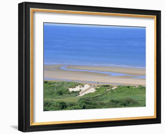 Omaha Beach (D-Day WWII), Colleville-Sur-Mer, Calvados, Normandy, France-Guy Thouvenin-Framed Photographic Print