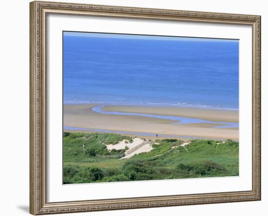 Omaha Beach (D-Day WWII), Colleville-Sur-Mer, Calvados, Normandy, France-Guy Thouvenin-Framed Photographic Print