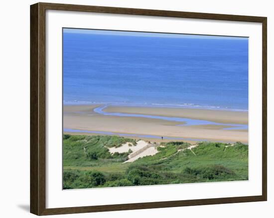 Omaha Beach (D-Day WWII), Colleville-Sur-Mer, Calvados, Normandy, France-Guy Thouvenin-Framed Photographic Print