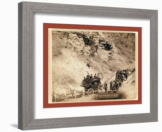 Omaha Board of Trade in Mountains Near Deadwood, April 26, 1889-John C. H. Grabill-Framed Giclee Print