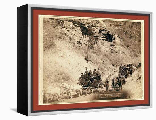 Omaha Board of Trade in Mountains Near Deadwood, April 26, 1889-John C. H. Grabill-Framed Premier Image Canvas