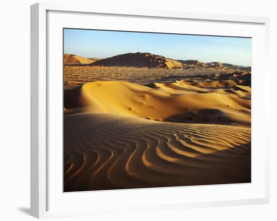 Oman, Empty Quarter; the Martian-Like Landscape of the Empty Quarter Dunes;-Niels Van Gijn-Framed Photographic Print