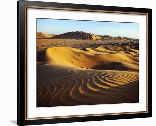 Oman, Empty Quarter; the Martian-Like Landscape of the Empty Quarter Dunes;-Niels Van Gijn-Framed Photographic Print