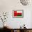 Oman Flag Design with Wood Patterning - Flags of the World Series-Philippe Hugonnard-Framed Art Print displayed on a wall