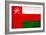 Oman Flag Design with Wood Patterning - Flags of the World Series-Philippe Hugonnard-Framed Art Print