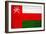 Oman Flag Design with Wood Patterning - Flags of the World Series-Philippe Hugonnard-Framed Art Print