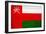 Oman Flag Design with Wood Patterning - Flags of the World Series-Philippe Hugonnard-Framed Art Print