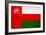 Oman Flag Design with Wood Patterning - Flags of the World Series-Philippe Hugonnard-Framed Premium Giclee Print